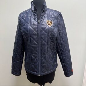 Women’s Chiacago Bears NFL puffer quilted Jacket size medium